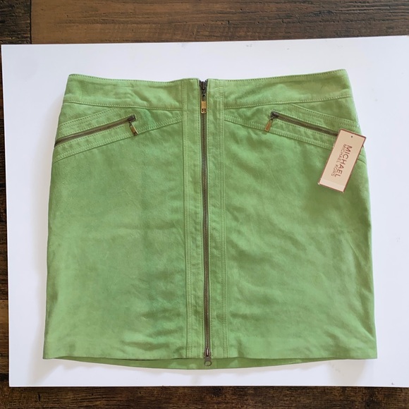 MICHAEL Michael Kors Dresses & Skirts - Michael Kors green suede skirt